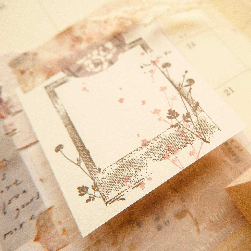 Wooden Stamp - Flower Wind Blows