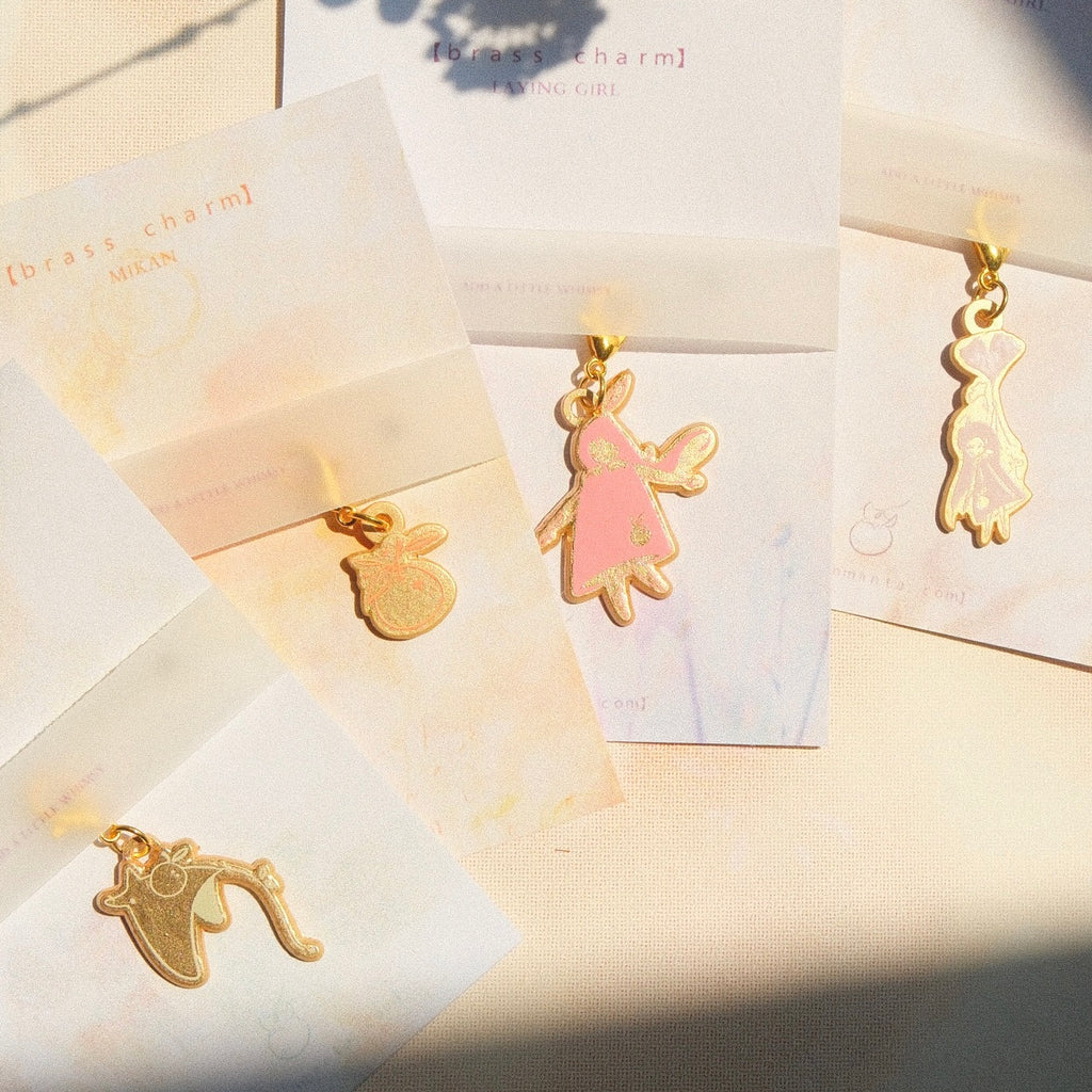 Painted Brass Charms