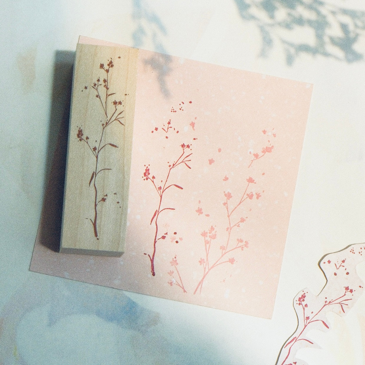 Wooden Stamp - Flourish