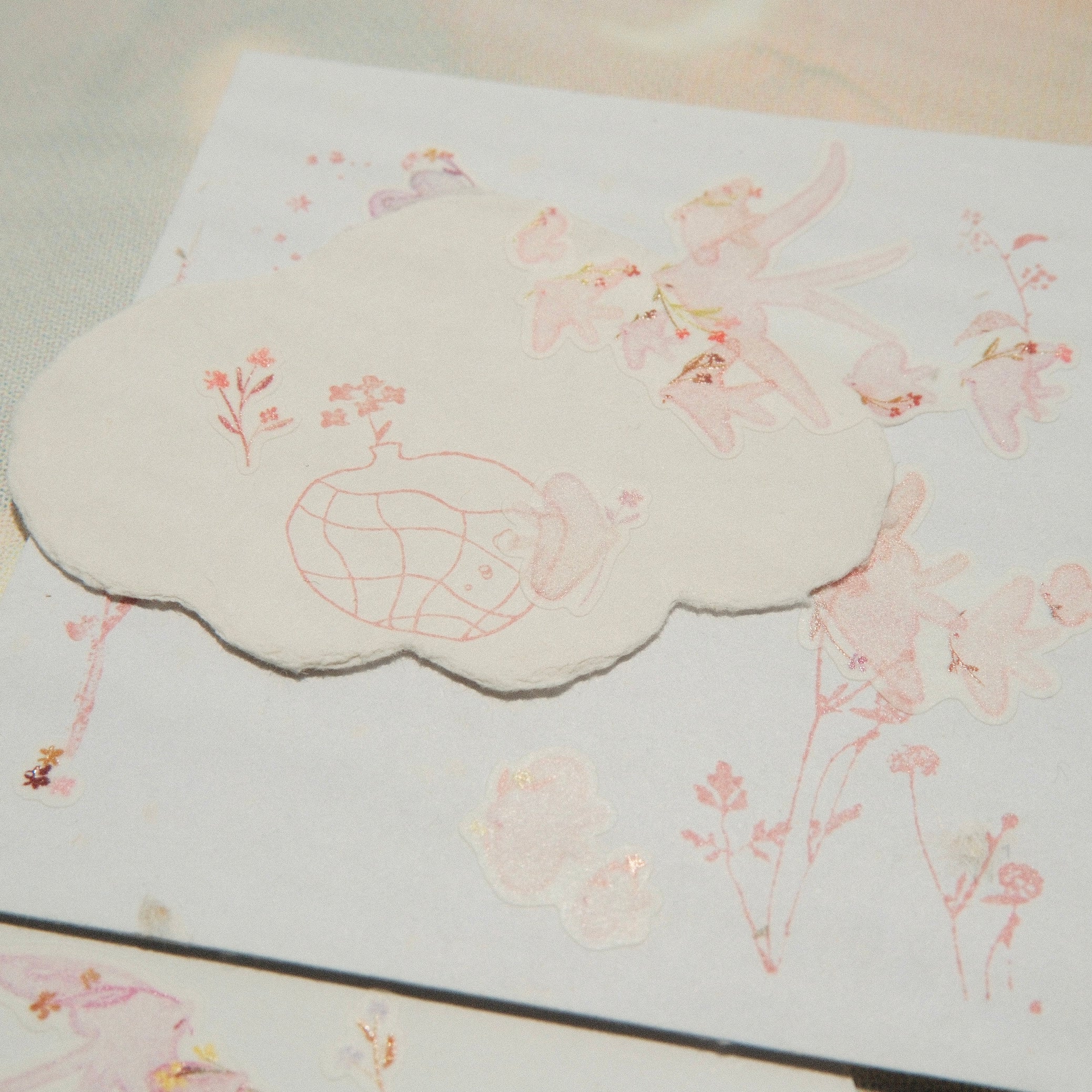 Pink Birds Sticker Sheet - 2 Sheets
