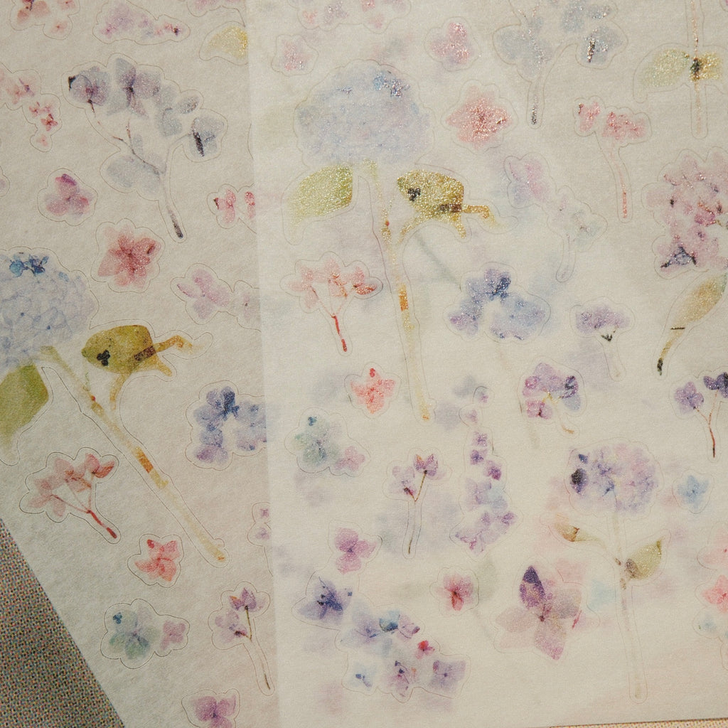 Sticker Sheet - Hydrangea - 2 Sheets