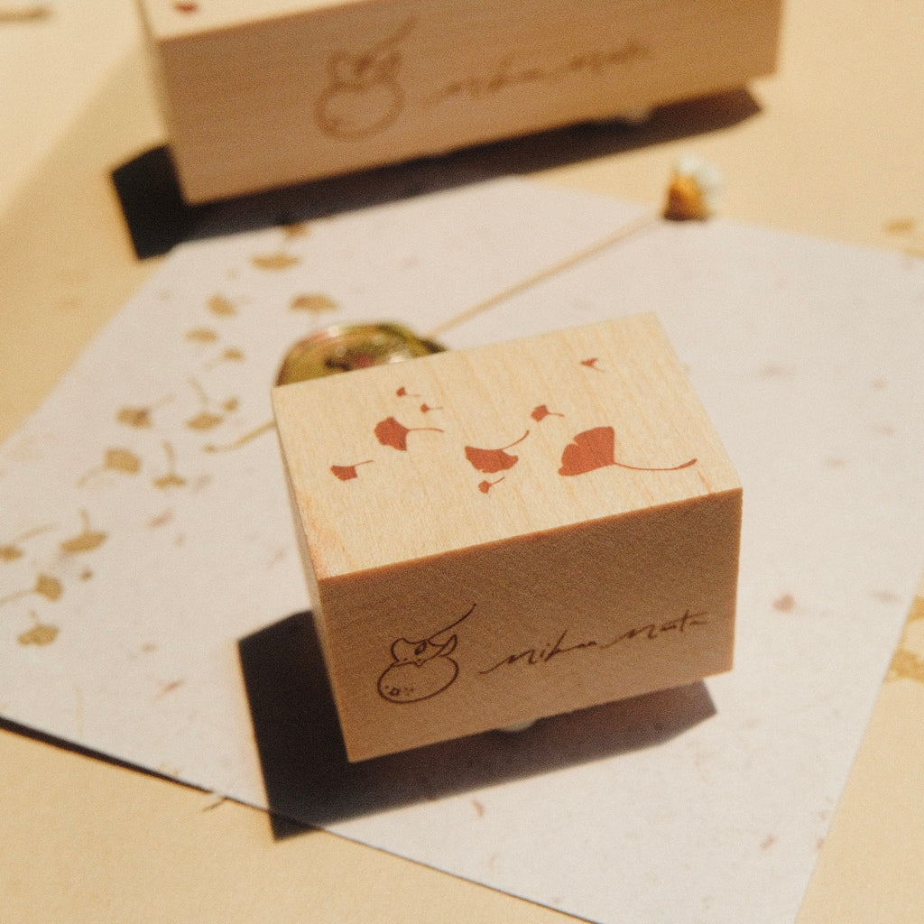 Wooden Stamp - Ginkgo