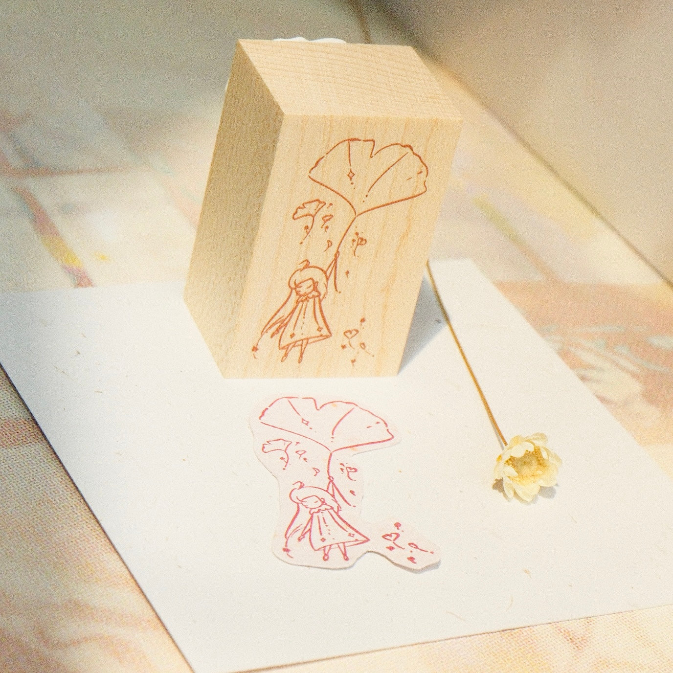 Wooden Stamp - Floating