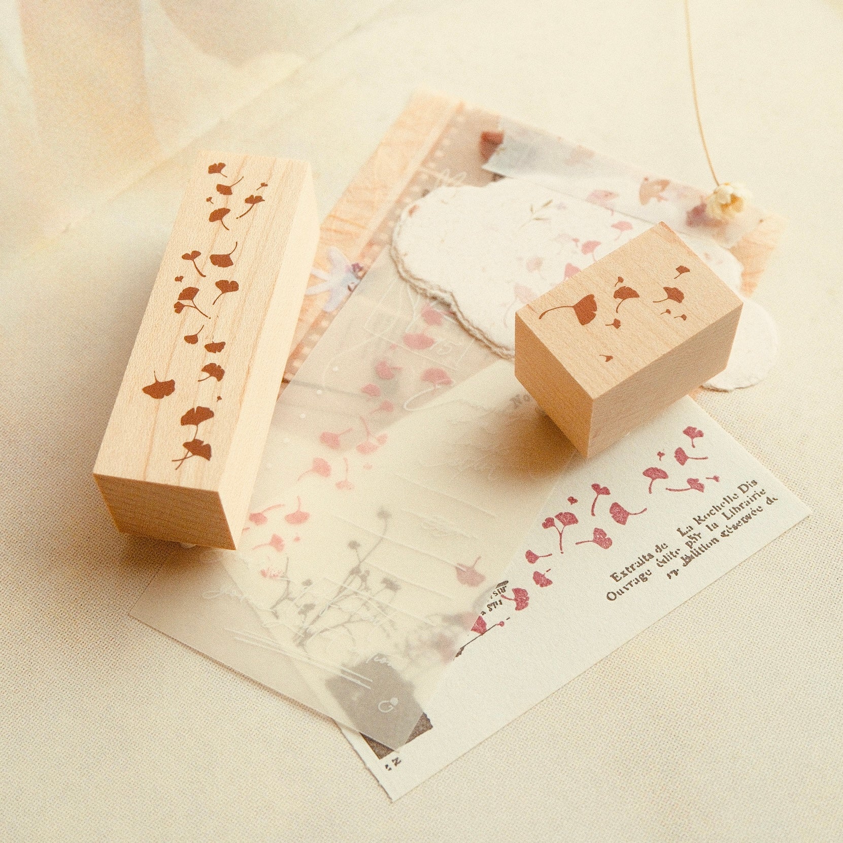 Wooden Stamp - Ginkgo