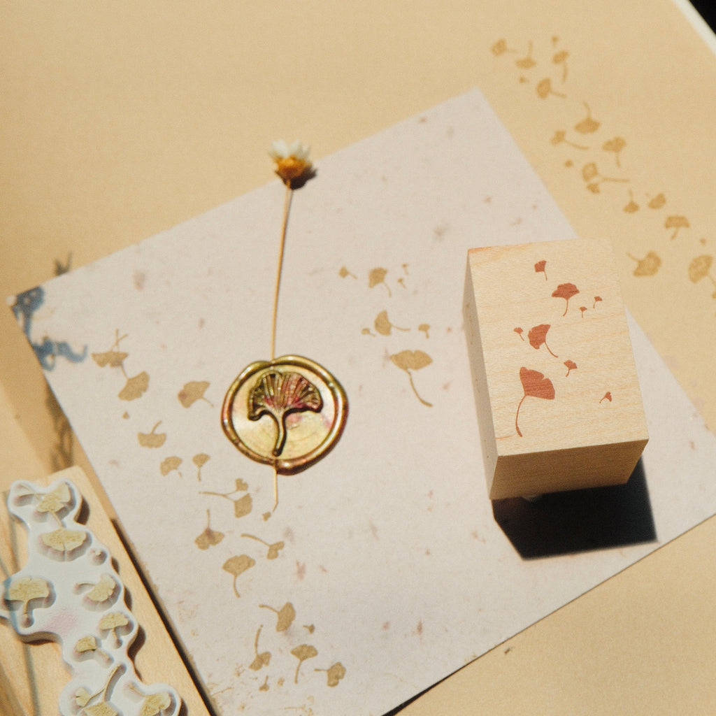 Wooden Stamp - Ginkgo