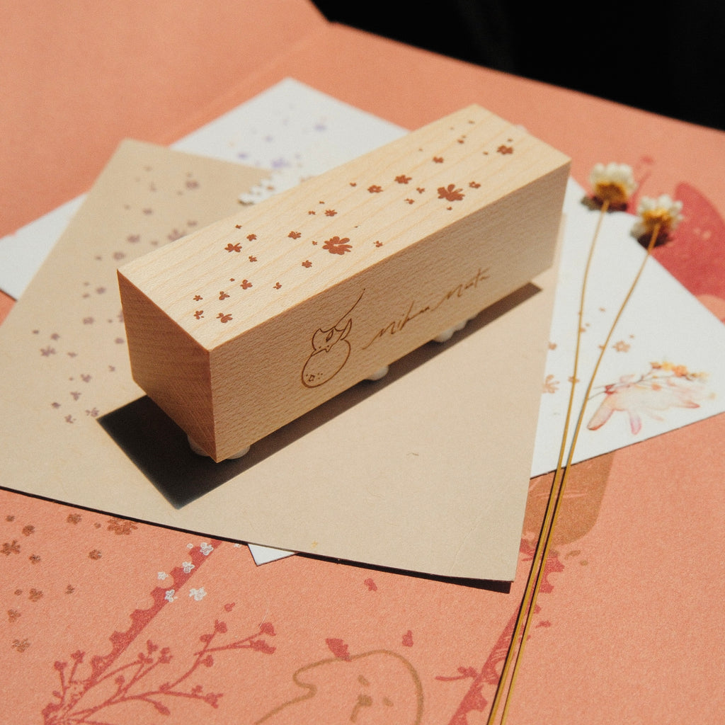 Wooden Stamp - Flower Dust