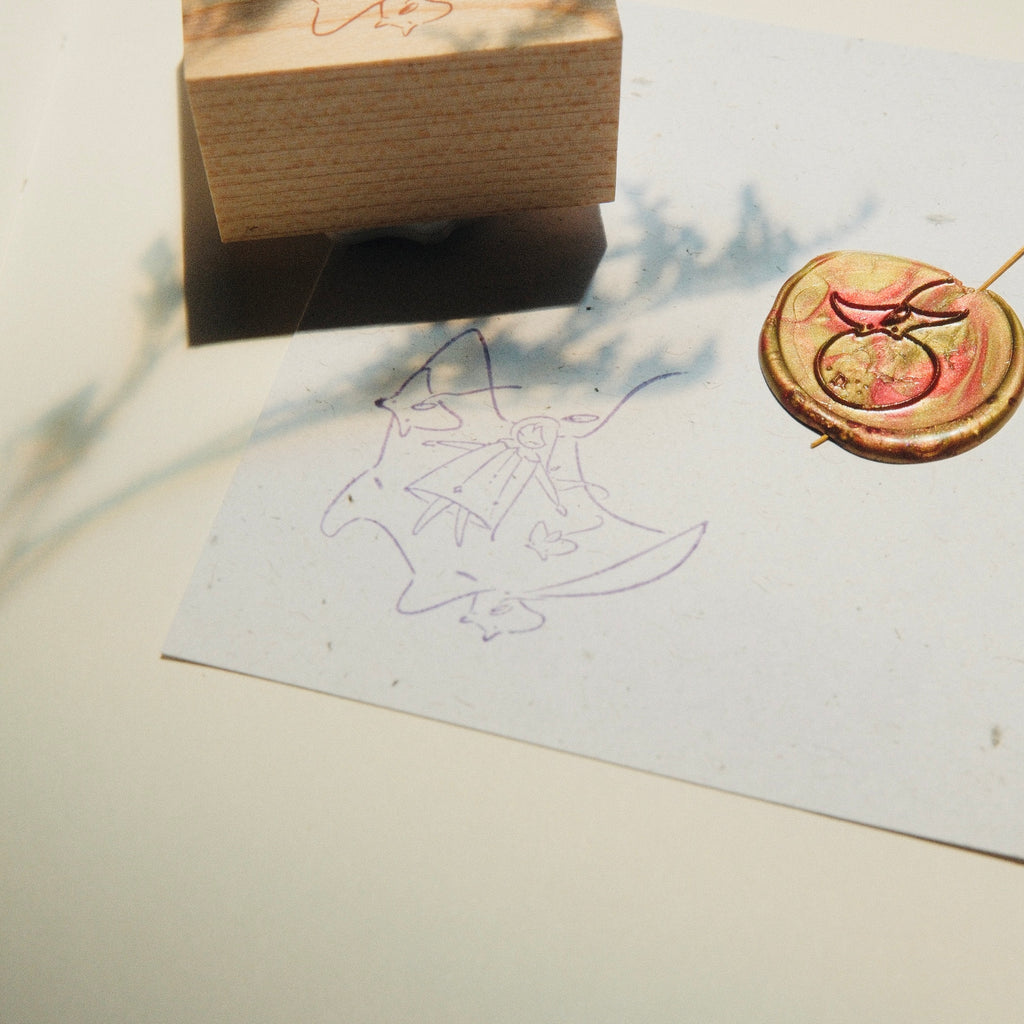 Wooden Stamp - Laying