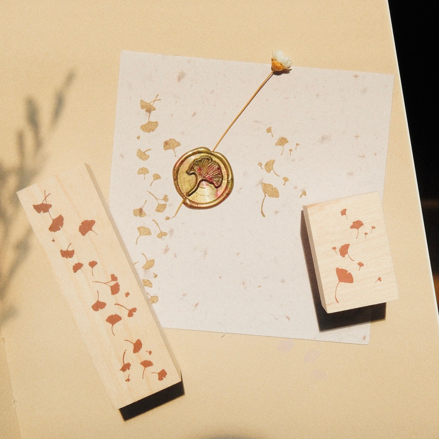 Wooden Stamp - Ginkgo