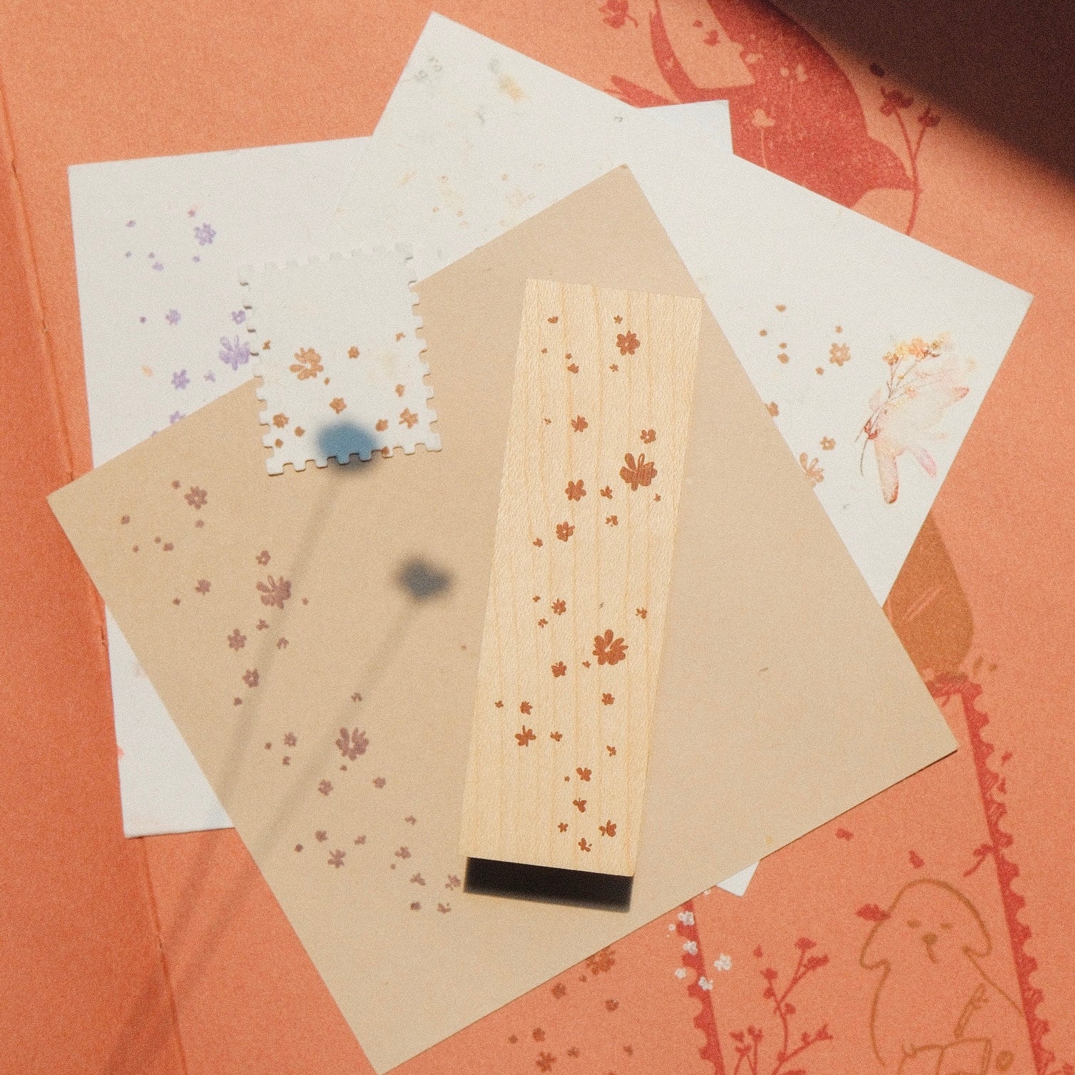Wooden Stamp - Flower Dust