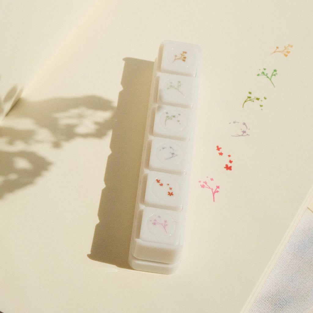 6 in 1 stamp - flowers