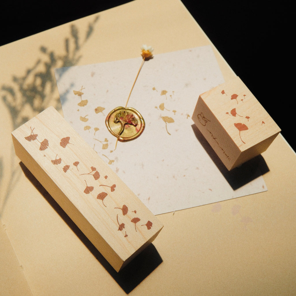 Wooden Stamp - Ginkgo