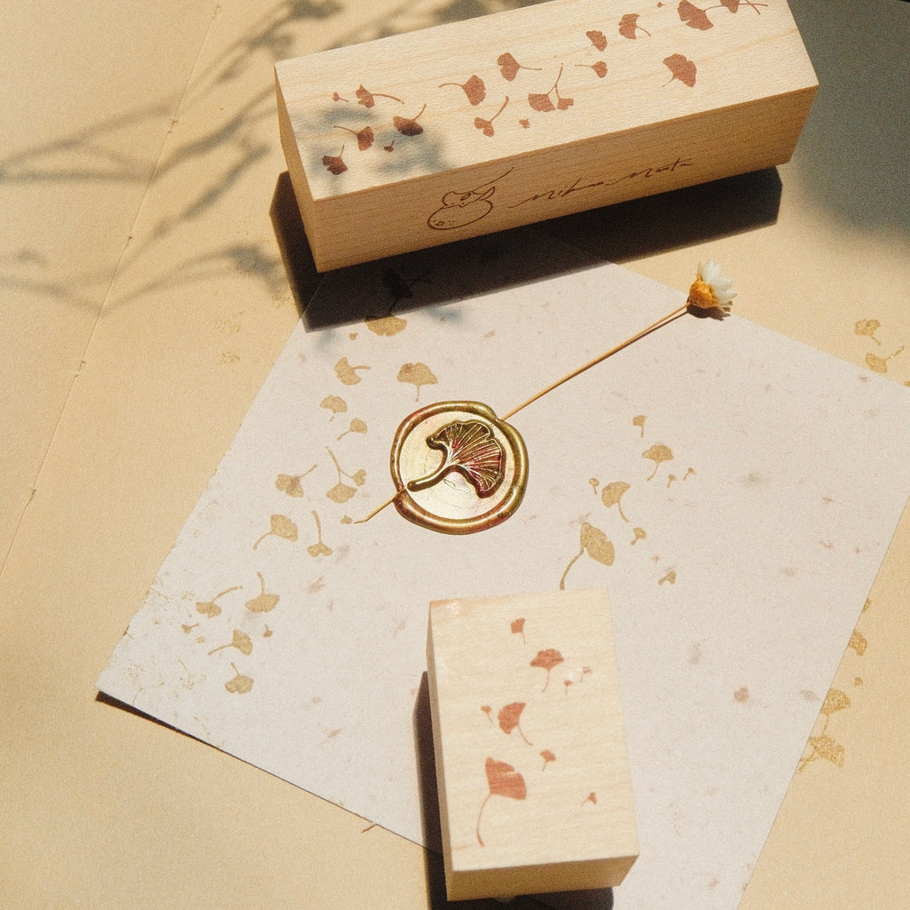 Wooden Stamp - Ginkgo