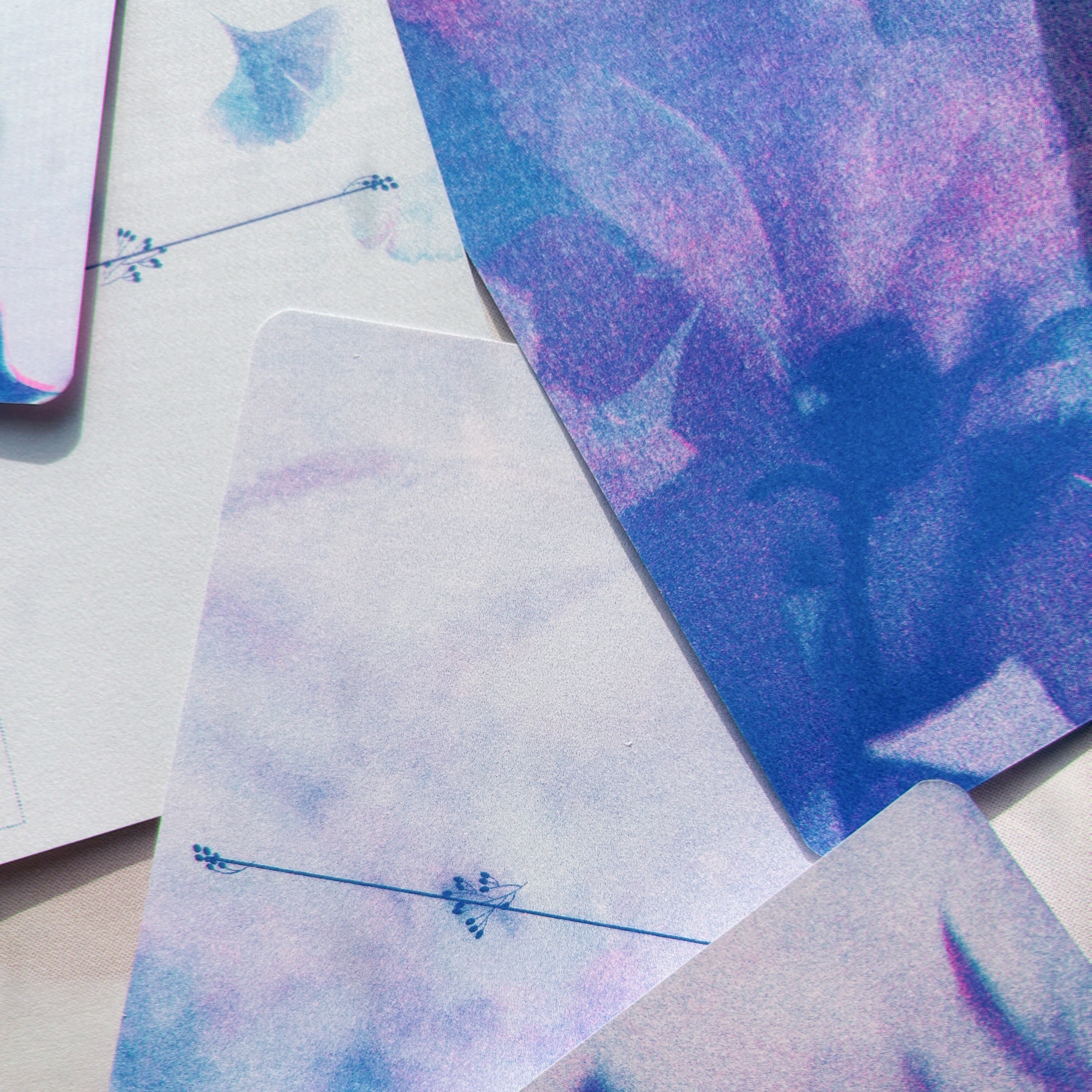 Risograph Postcards - Biophilic