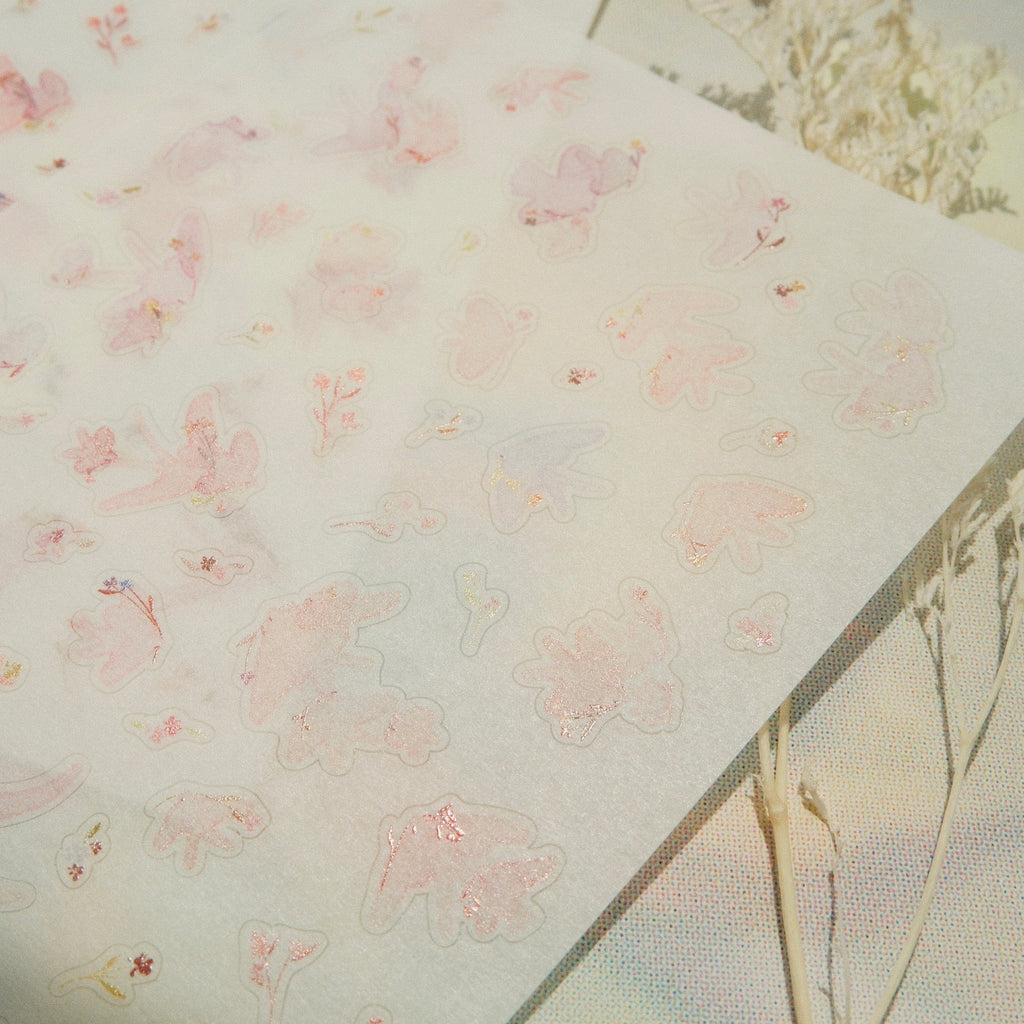 Pink Birds Sticker Sheet - 2 Sheets