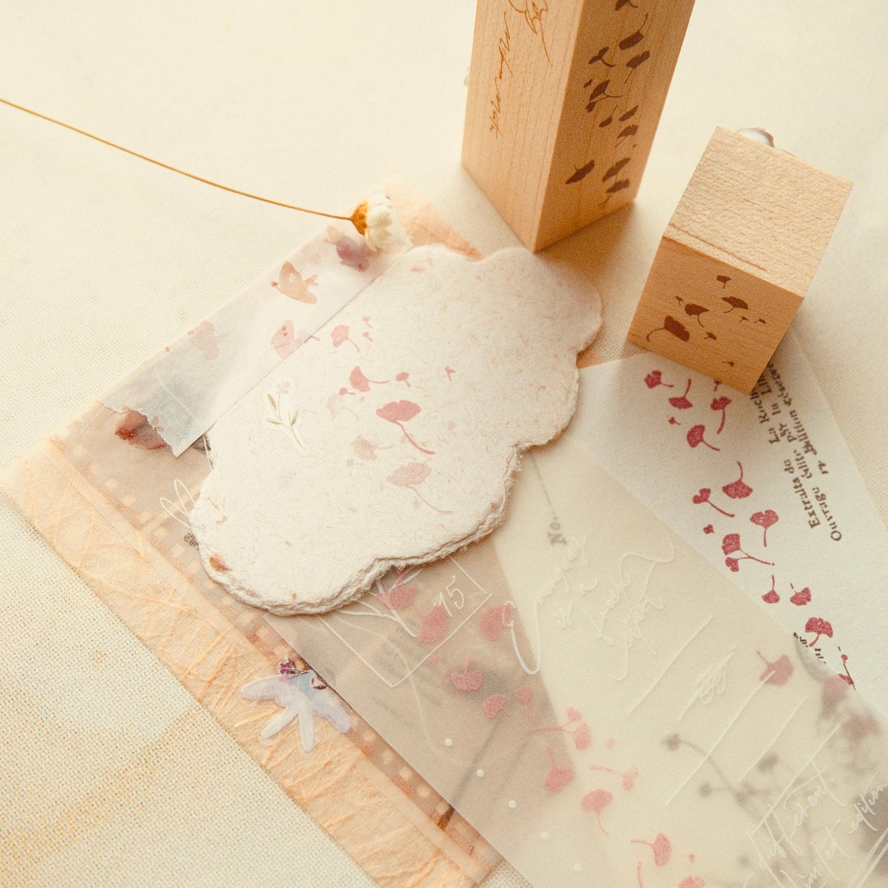 Wooden Stamp - Ginkgo