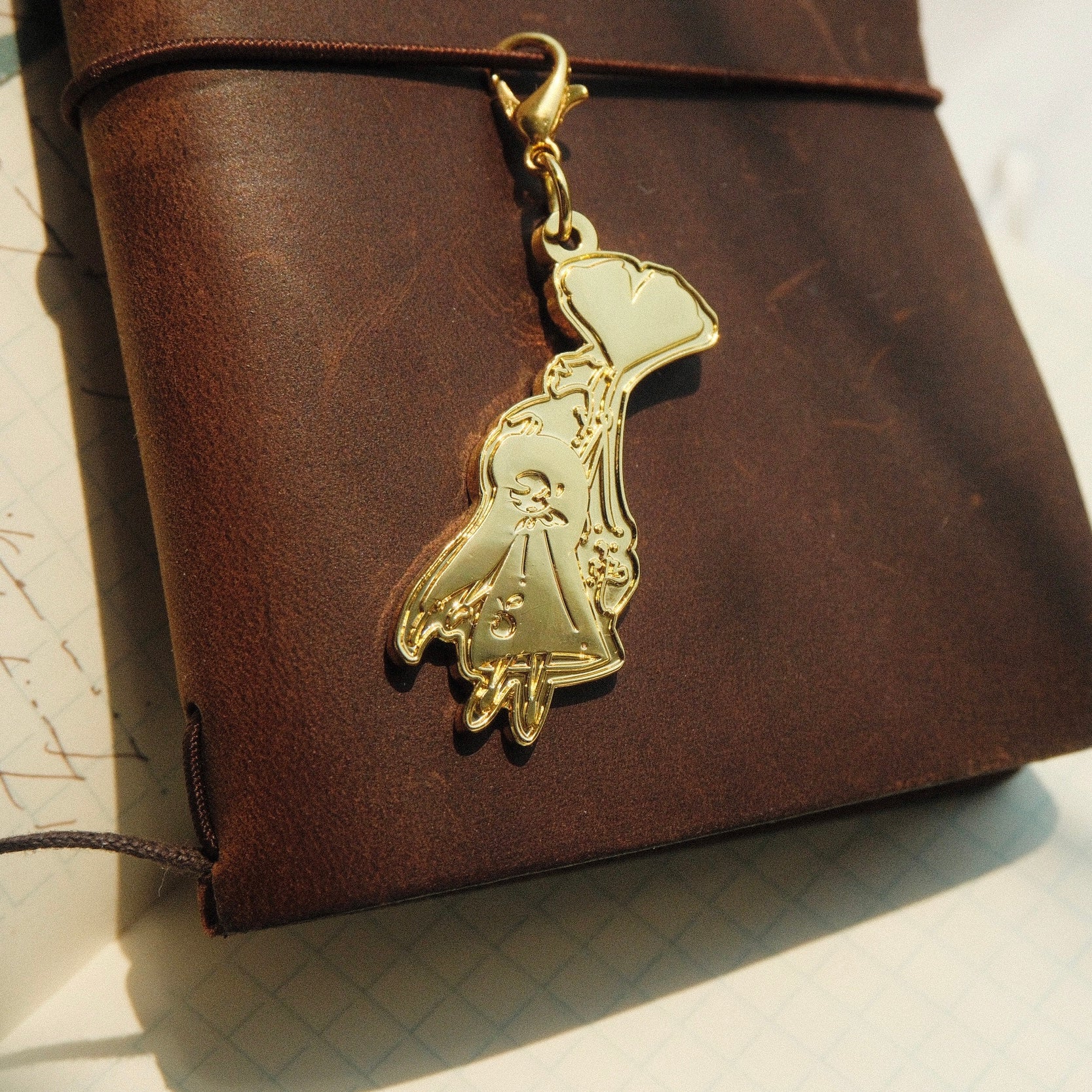 Brass Charm - Floating