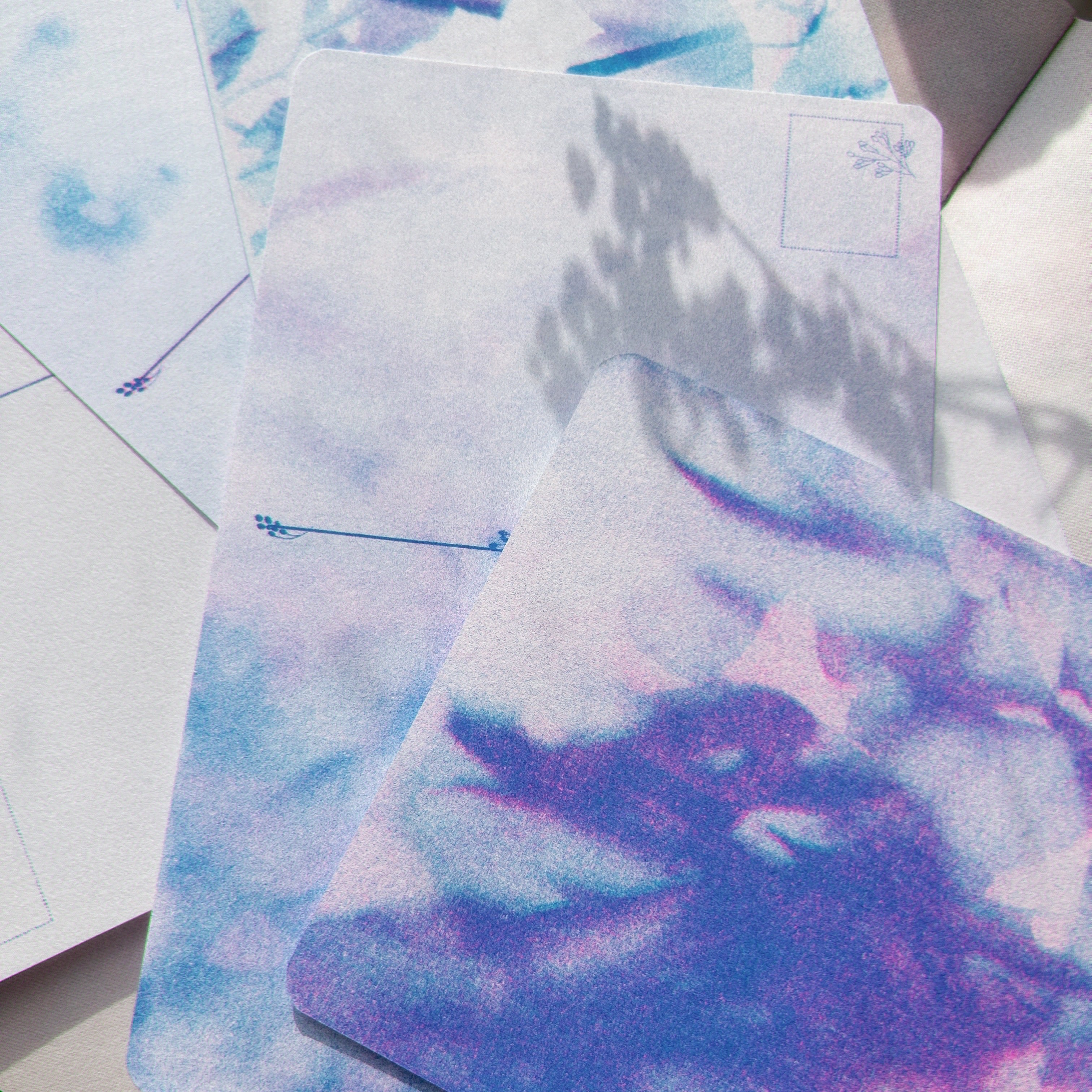 Risograph Postcards - Biophilic