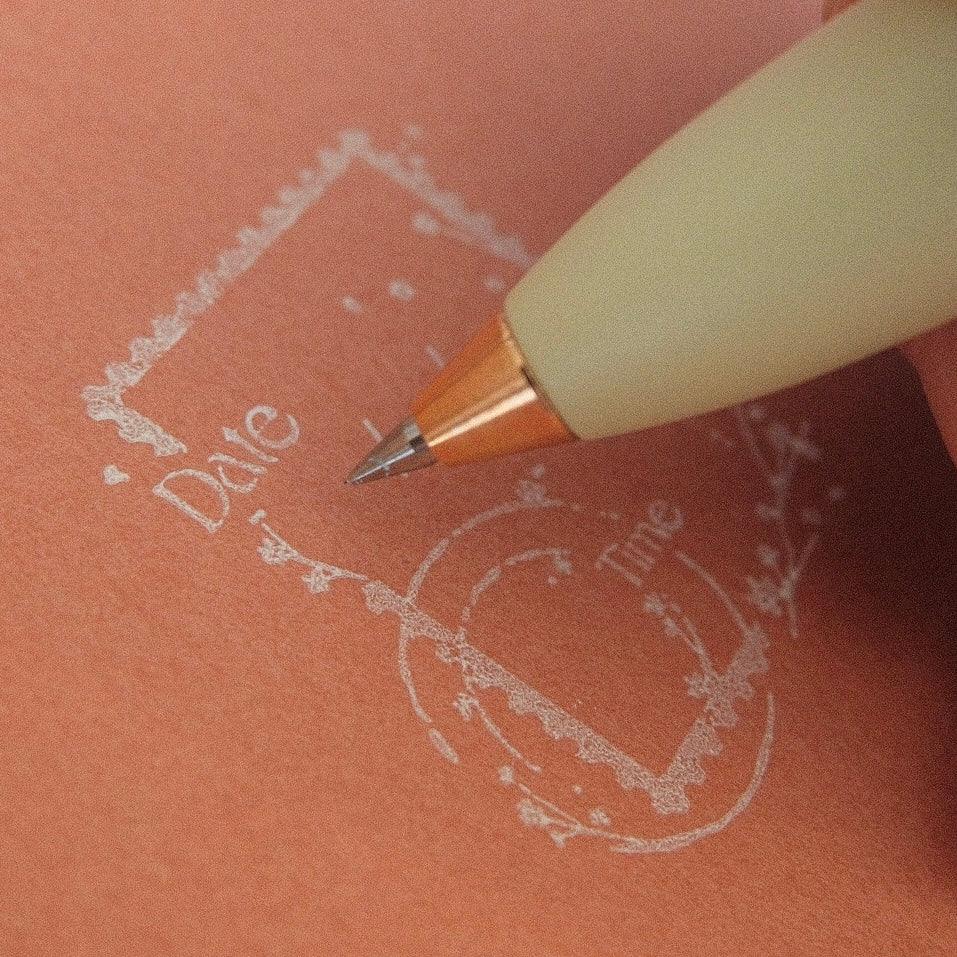 Wooden Stamp - Date & Time