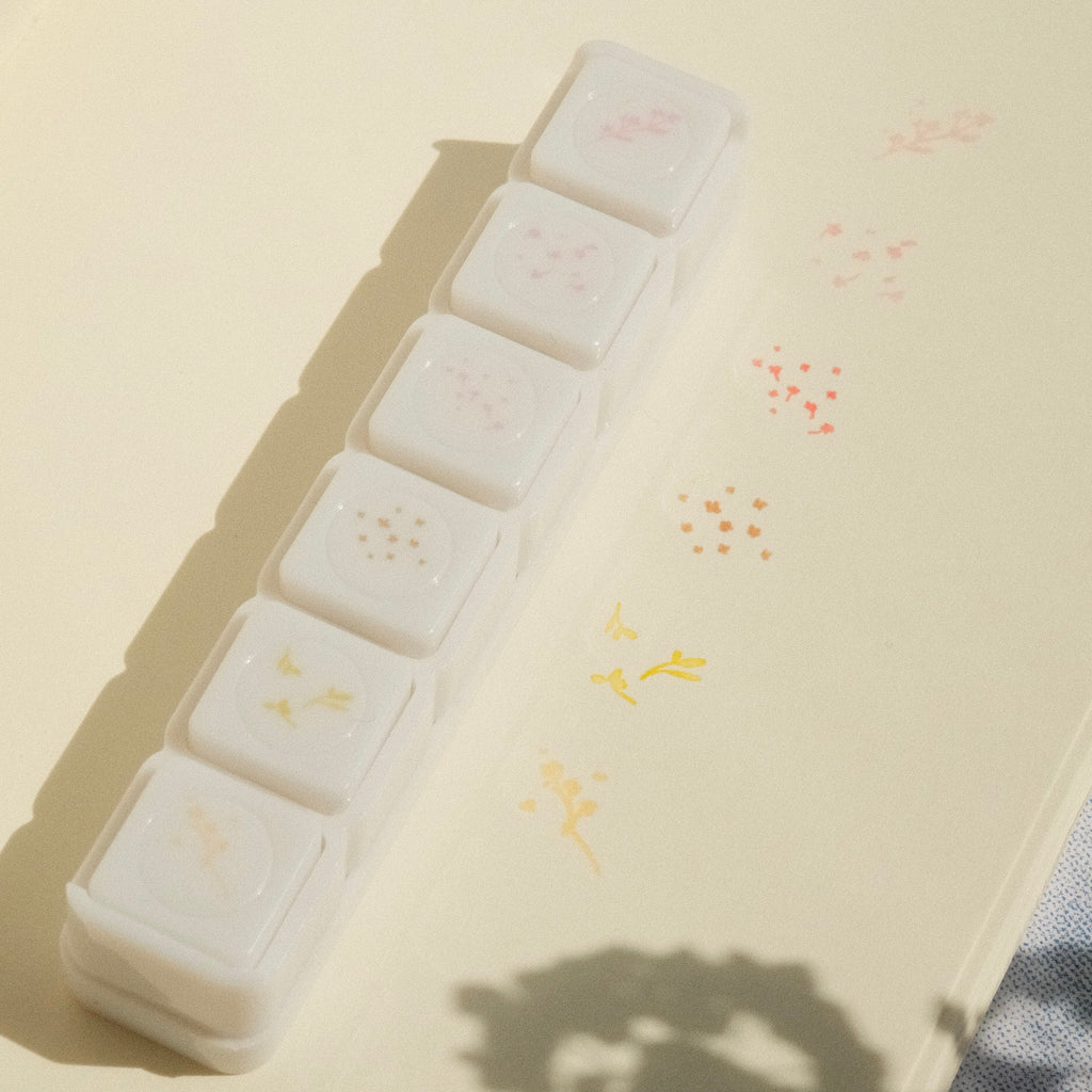 6 in 1 stamp - flowers