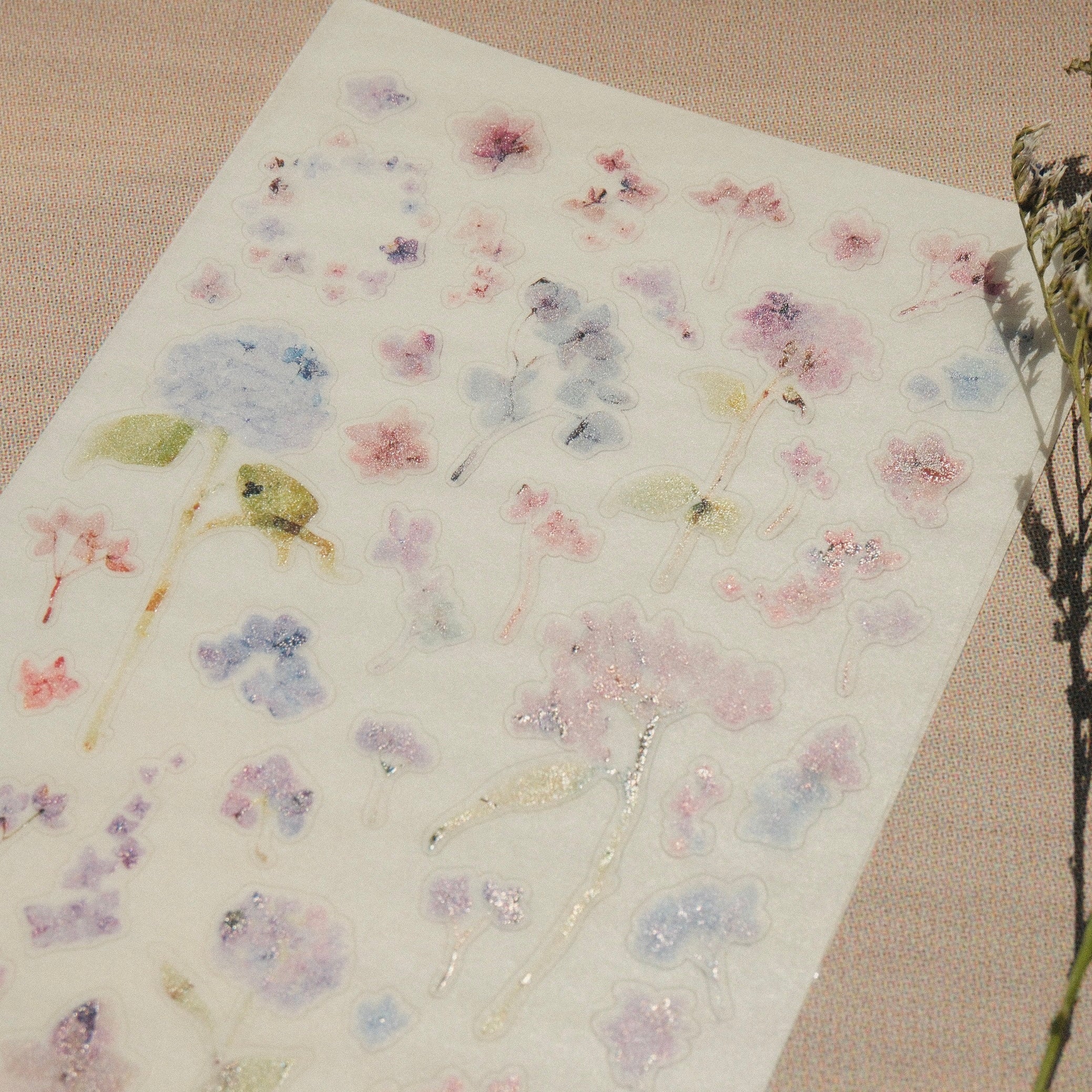 Sticker Sheet - Hydrangea - 2 Sheets