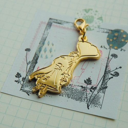 Brass Charm - Floating