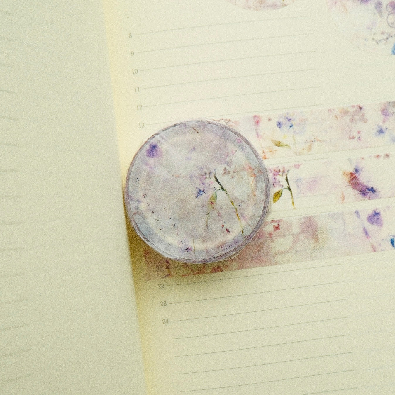 Washi Tape - Hydrangea Script