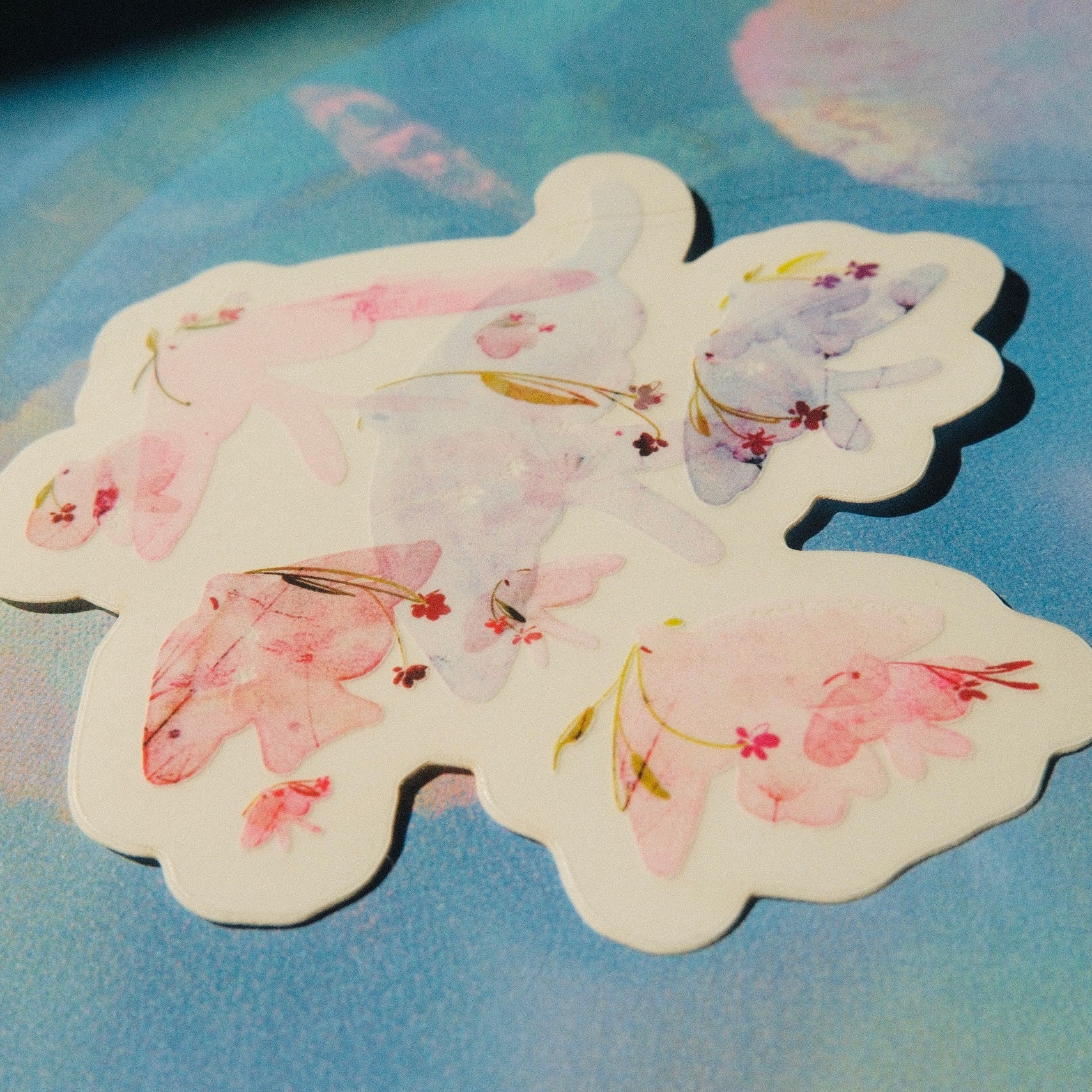 Transparent Sticker - Birdies Flying