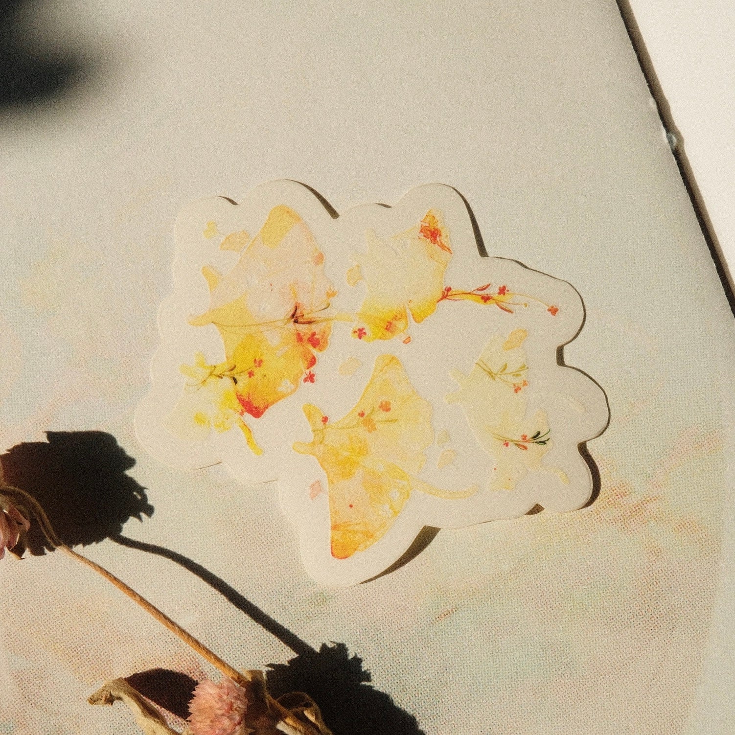 Transparent Sticker - Ginkgo Mantas