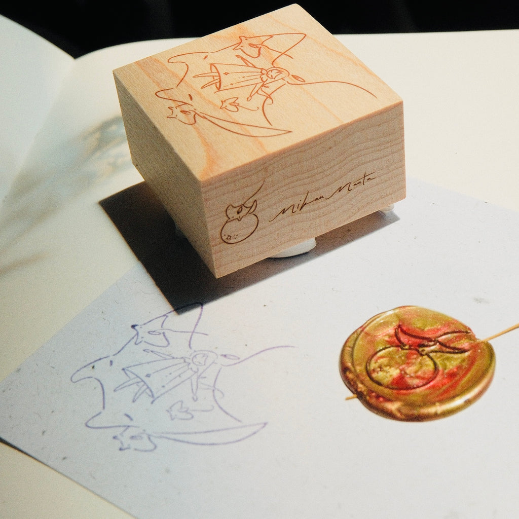 Wooden Stamp - Laying