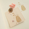 Wooden Stamp - Flower Vase
