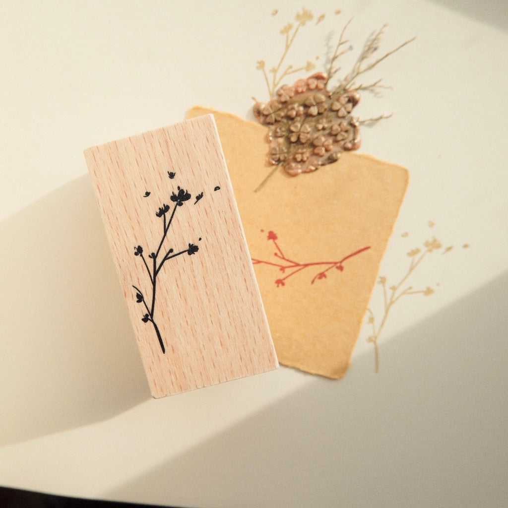 Wooden Stamp - Flower Branch