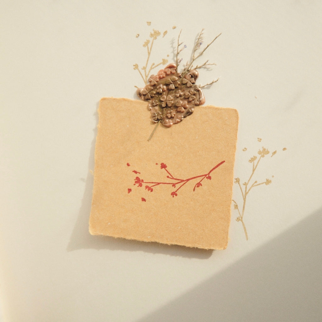 Wooden Stamp - Flower Branch