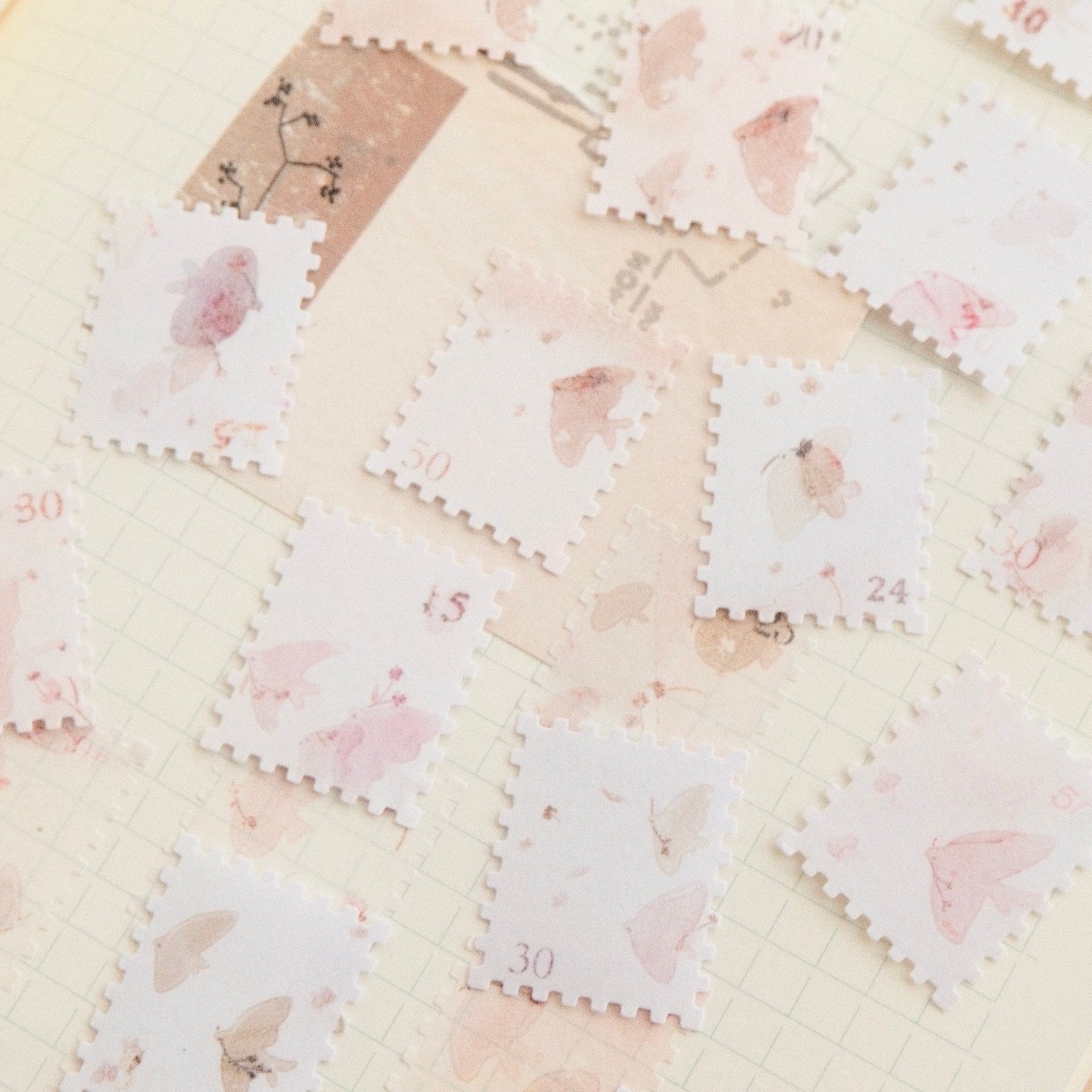 Sticker Flakes - Stamp Birds