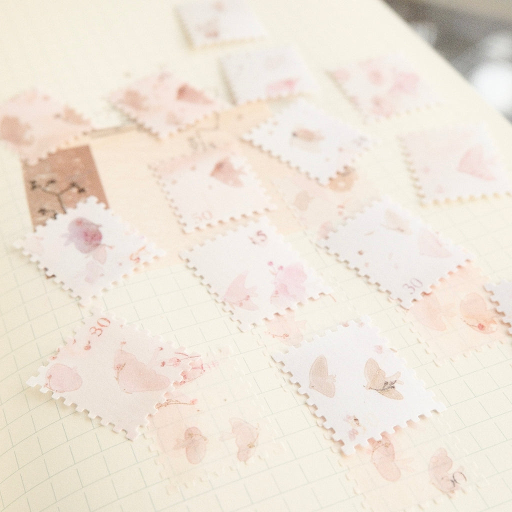 Sticker Flakes - Stamp Birds