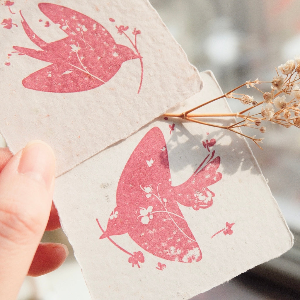 Wooden Stamp - Set of 2 - Birds