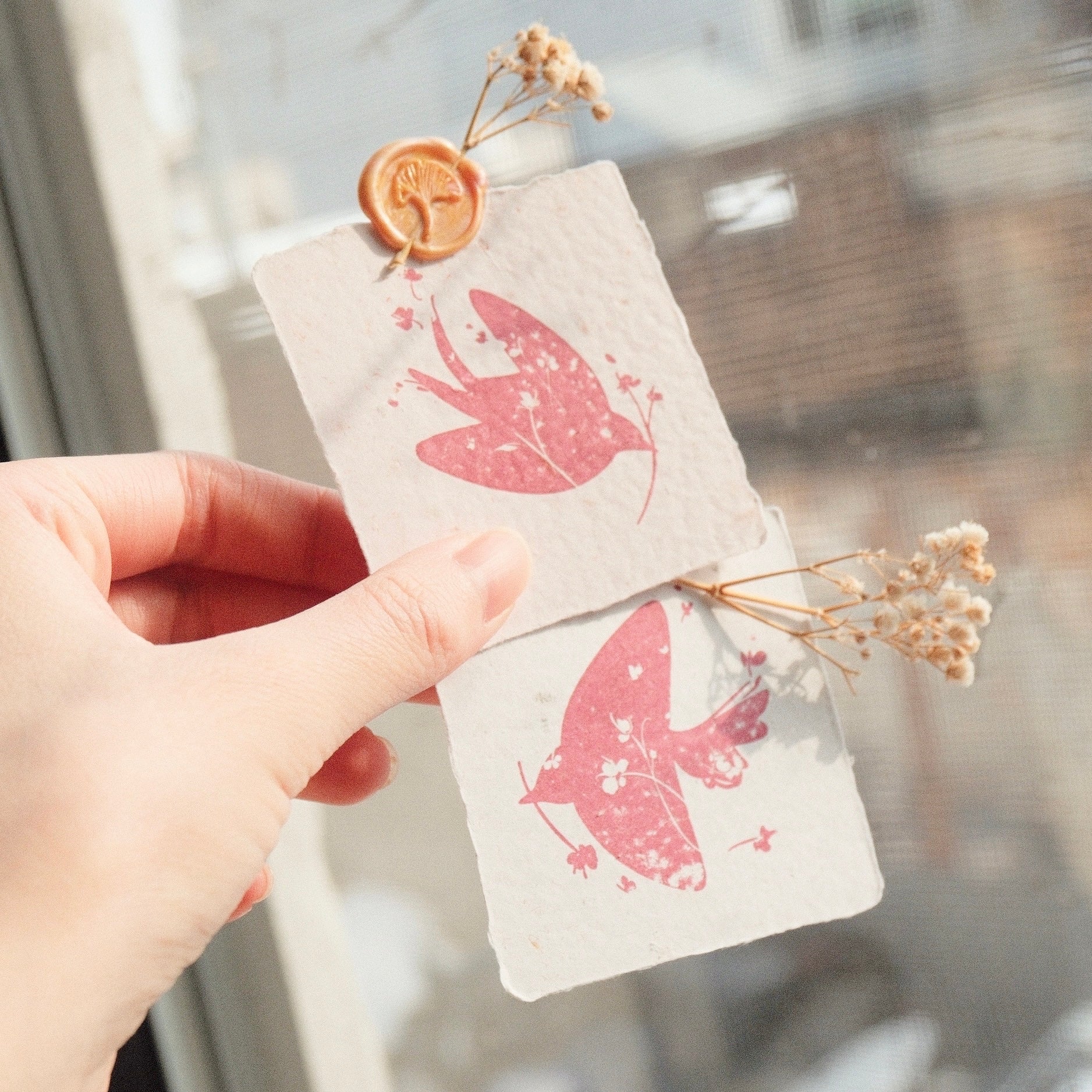 Wooden Stamp - Set of 2 - Birds