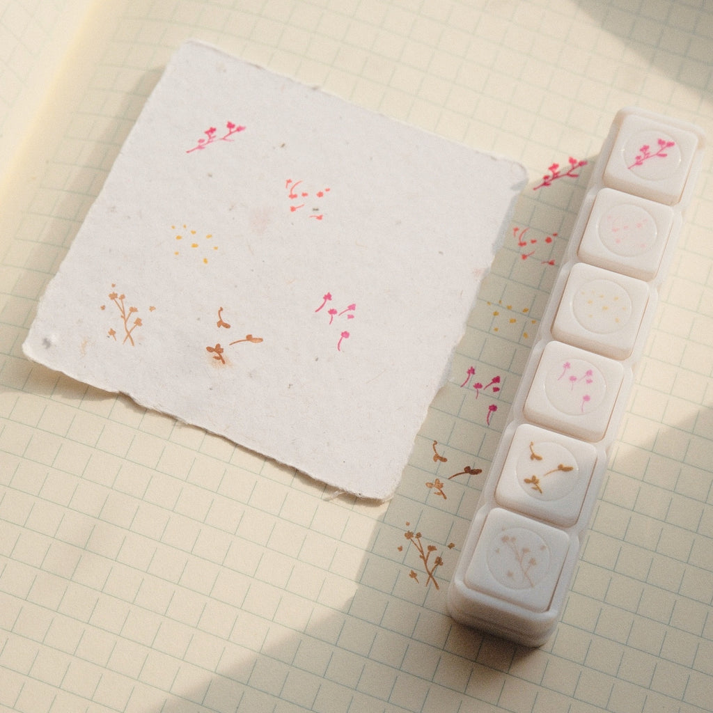 6 in 1 stamp - flowers