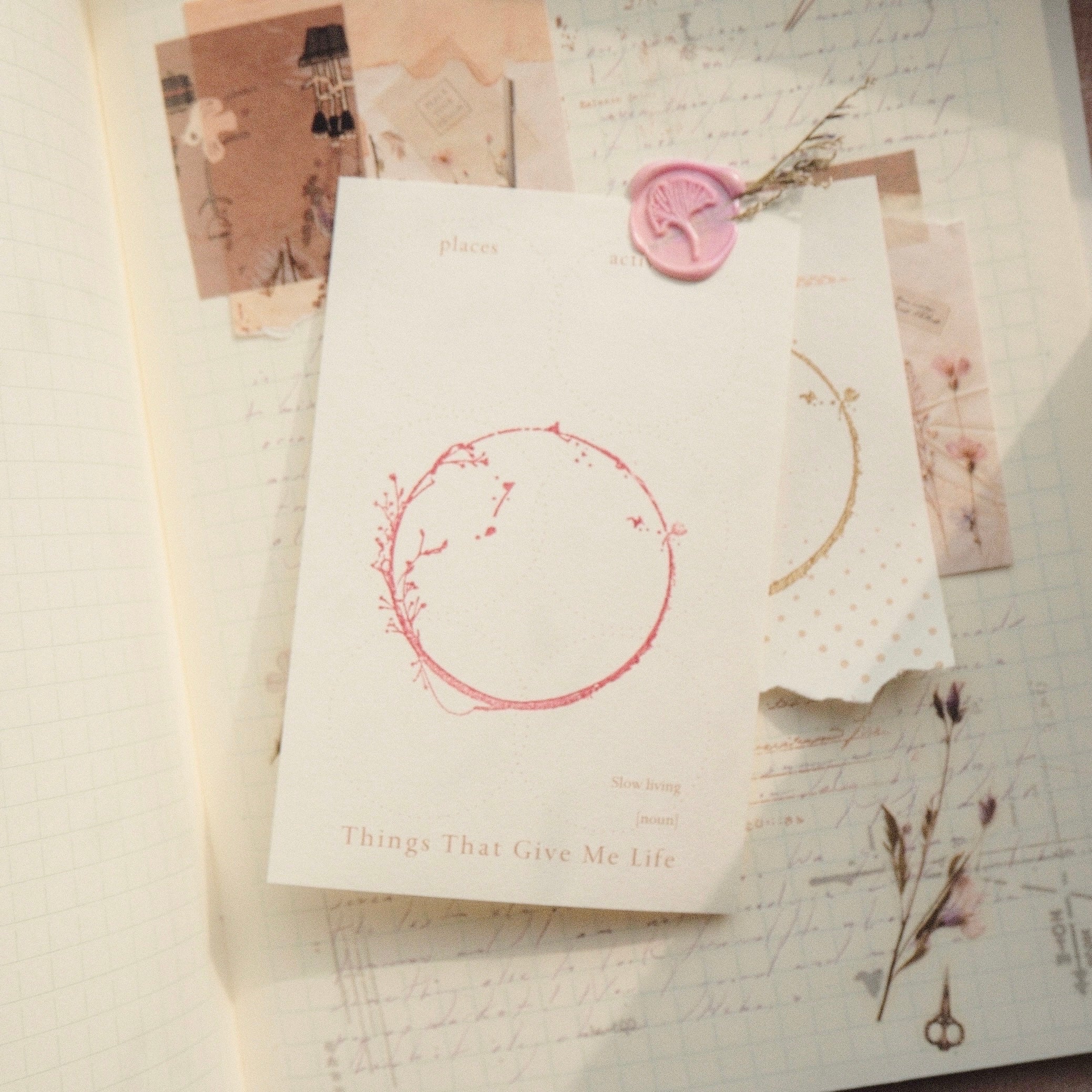 Wooden Stamp - Frame - Circle