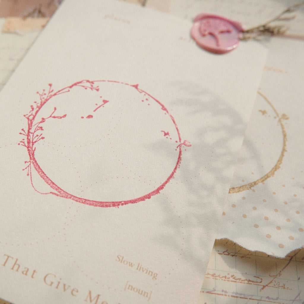 Wooden Stamp - Frame - Circle