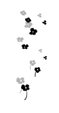 Wooden Stamp - Dappled Flowers