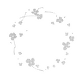 Wooden Stamp - Garland