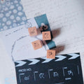 Wooden Stamp Set - Tiny mikan manta